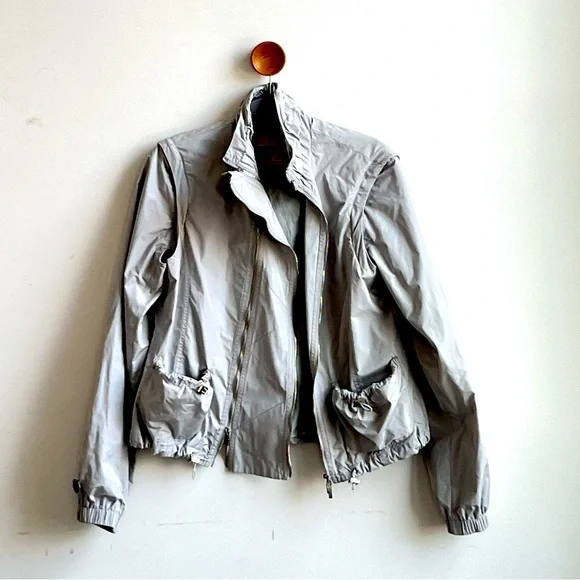 Karen Millen Detachable sleeves zippers and pocket Jacket size 8 - Picture 2 of 15